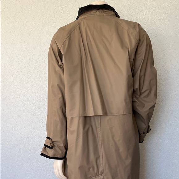 Vintage Misty Harbor Trench Coat Women’s Medium Plaid Lined 90s Classi - Picture 6 of 7